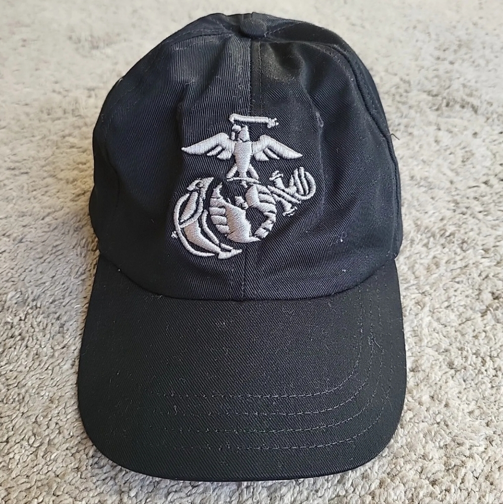 UnionWear Golf Baseball Hat Cap Men's Strapback Black Embroidered Made In USA